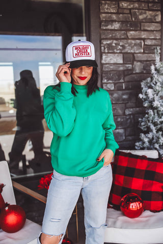 Cozy Crewneck-Kelly Green