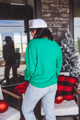 Cozy Crewneck-Kelly Green