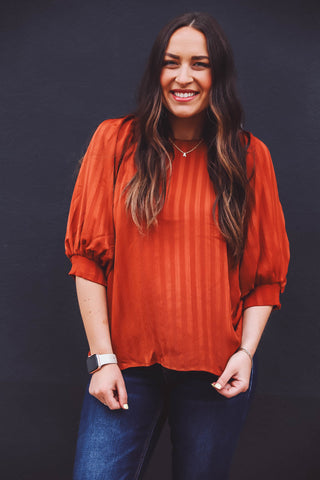 Melanie Top-Cognac