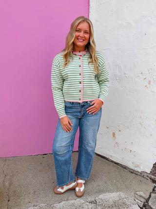 Rylee Striped Cardigan
