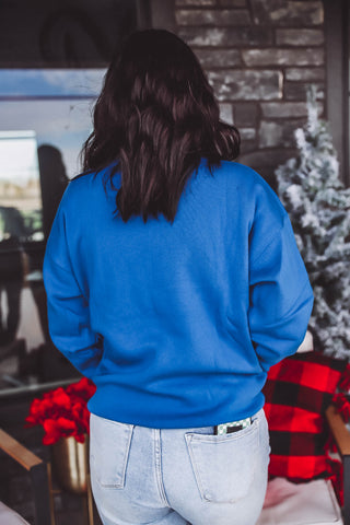 Cozy Crewneck-Blue