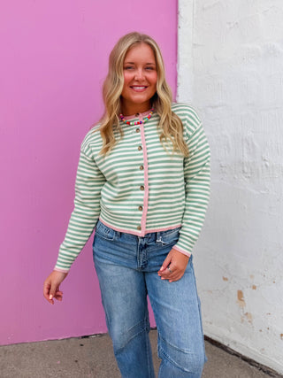 Rylee Striped Cardigan