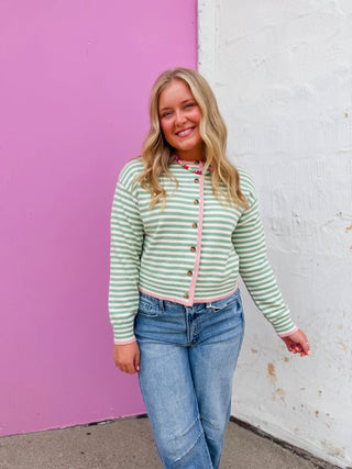 Rylee Striped Cardigan