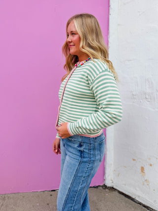 Rylee Striped Cardigan