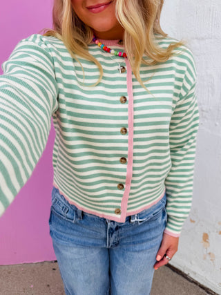 Rylee Striped Cardigan