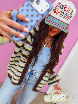 Nora Striped Cardigan