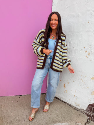 Nora Striped Cardigan