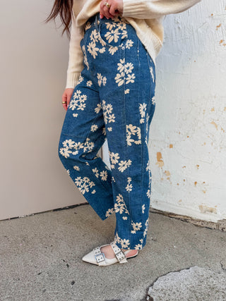 Floral Dreams Barrel Pants