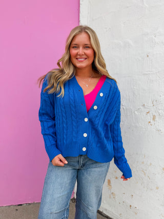 Francesca Cable Knit Cardigan