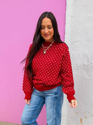 Jenna Sweater-Red