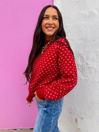 Jenna Sweater-Red