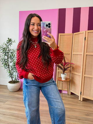 Jenna Sweater-Red