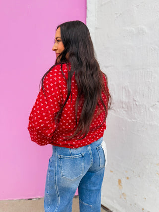 Jenna Sweater-Red