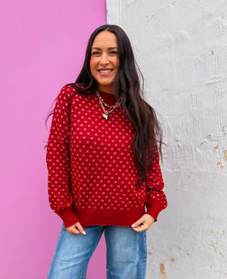 Jenna Sweater-Red