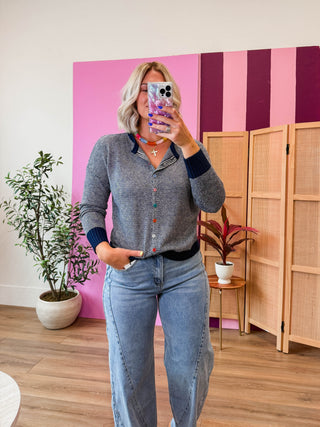 Liz Striped Cardigan