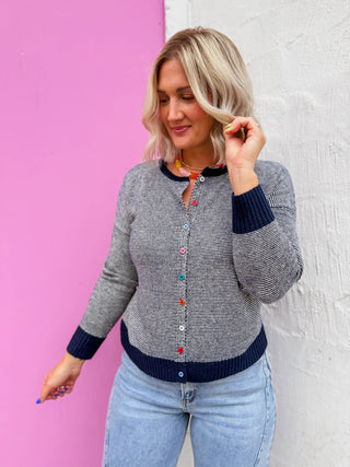 Liz Striped Cardigan