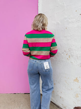 Rylin Color Block Cardigan