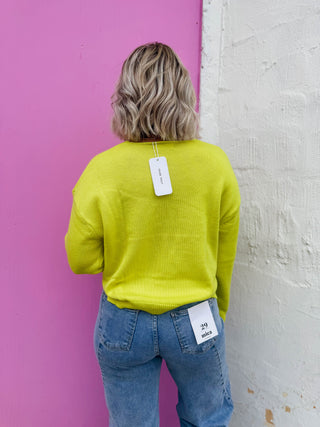 Kristen Sweater-Chartreuse