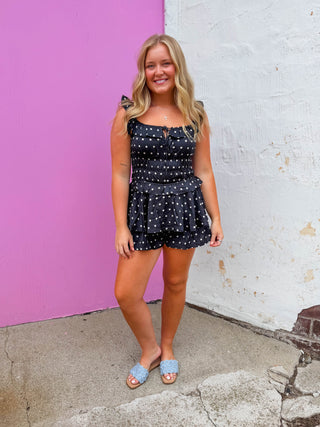 Kassie Polka Dot Romper