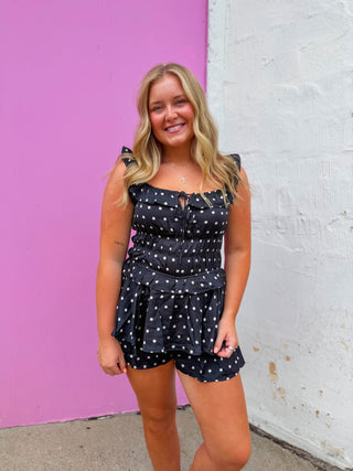 Kassie Polka Dot Romper