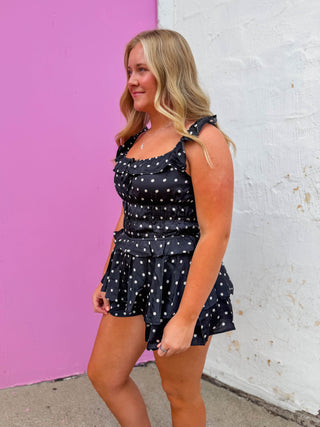 Kassie Polka Dot Romper