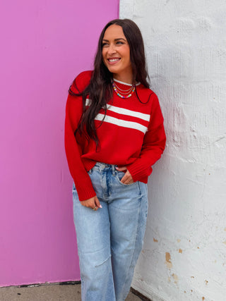 Benji Sweater-Red