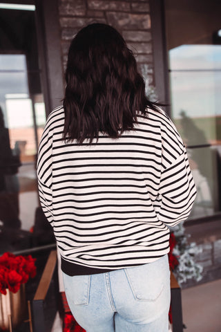 Jolly Striped Pullover-Ivory