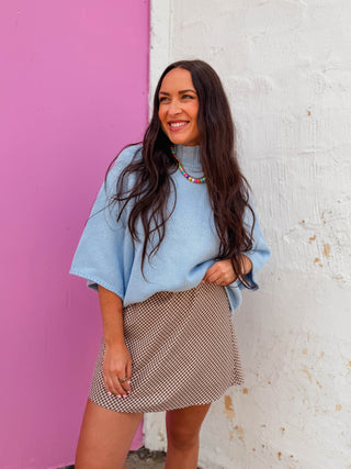 Amelia Sweater-Powder Blue