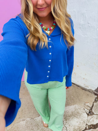 Lucy Waffle Knit Top