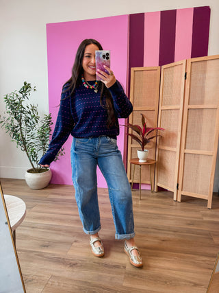 Brynn Sweater-Navy