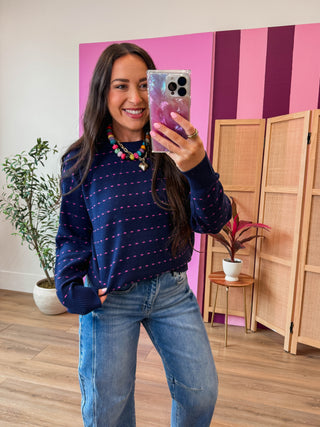 Brynn Sweater-Navy