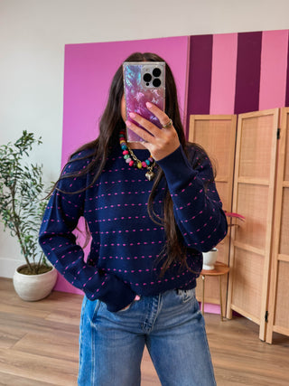 Brynn Sweater-Navy