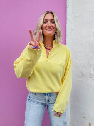 Sophie Fleece Pullover-Daisy