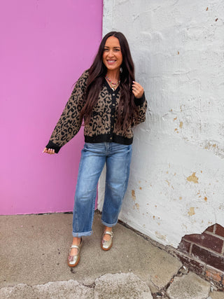 Gianna Leopard Cardigan