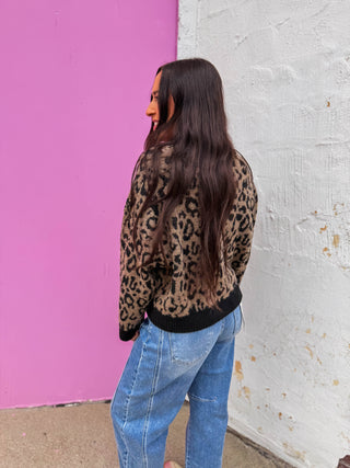 Gianna Leopard Cardigan
