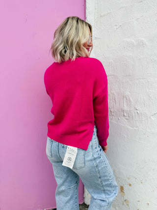 Kristen Sweater-Fuchsia