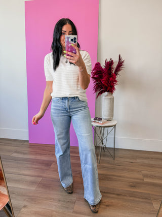 Mallory Knit Top-Off White