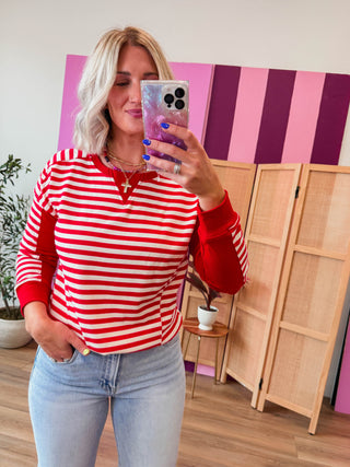 Justine Striped Pullover