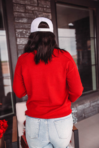 Lainey Sweater-Dark Red