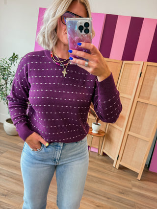 Brynn Sweater-Plum