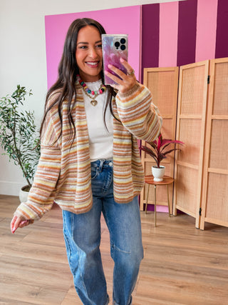 Happy Hour Cardigan-Mocha Mix