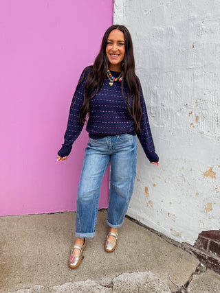 Brynn Sweater-Navy