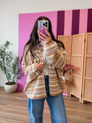 Happy Hour Cardigan-Mocha Mix