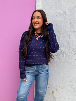 Brynn Sweater-Navy