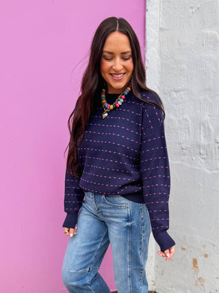 Brynn Sweater-Navy