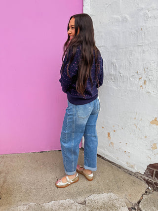 Brynn Sweater-Navy