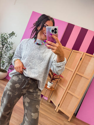 Palmer Sweater-Heather Grey