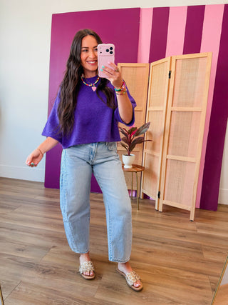 Purple Pop Sweater