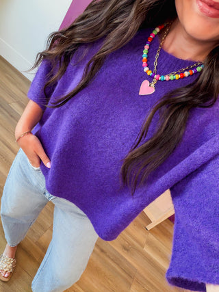 Purple Pop Sweater