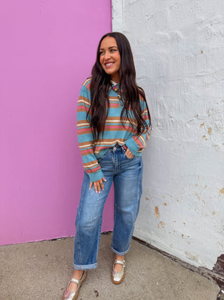 Rowan Striped Knit Top